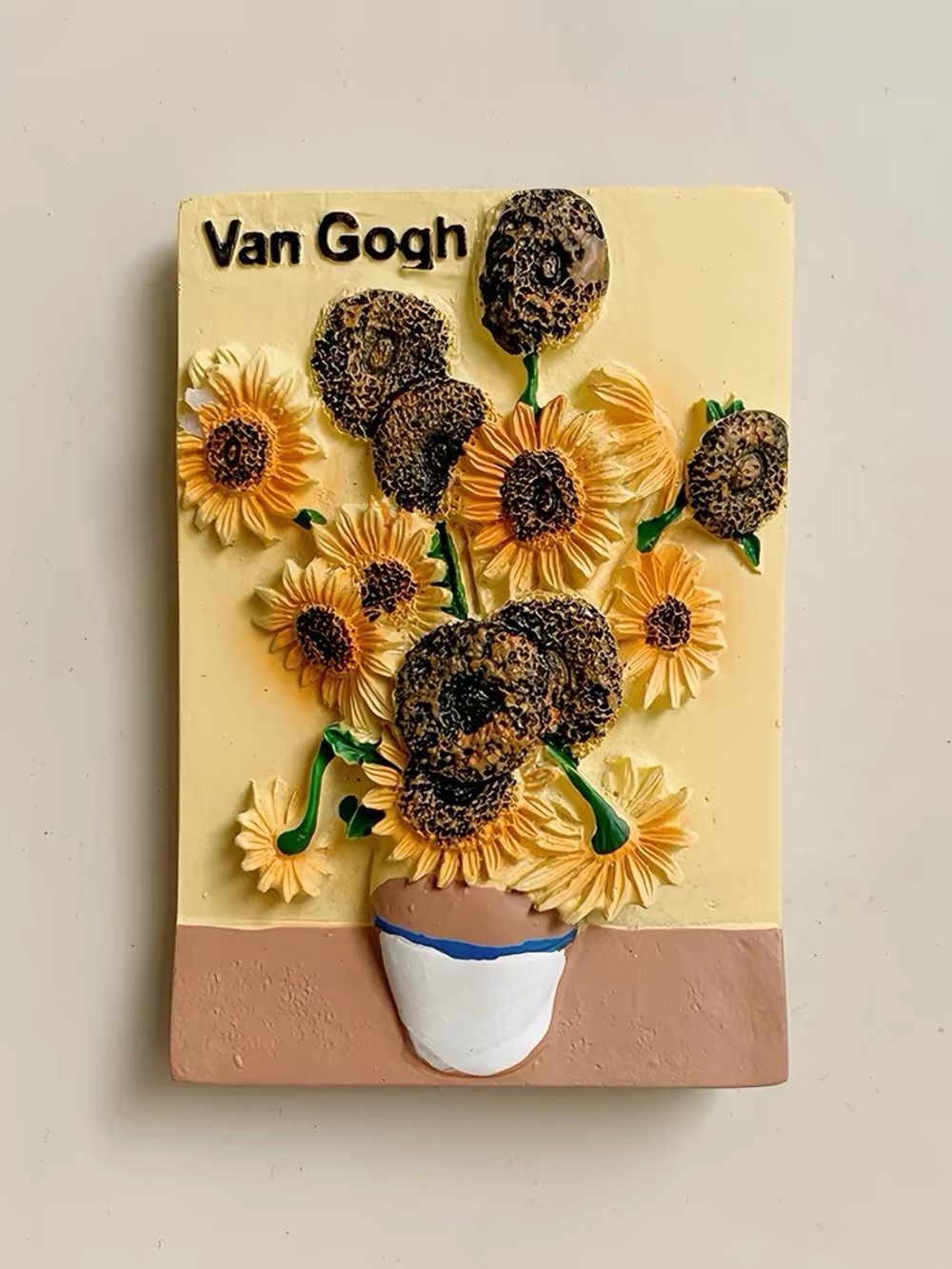 Van Gogh Sunflower Fridge Magnet Resin 3D Kitchen Decor